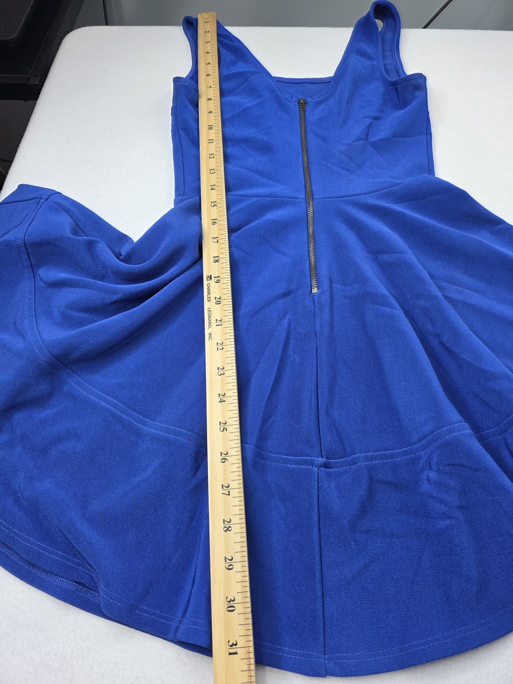 Lulus XS Royal Blue Home Before Daylight Fit & Flare Dress 3583-AN - Picture 12 of 15